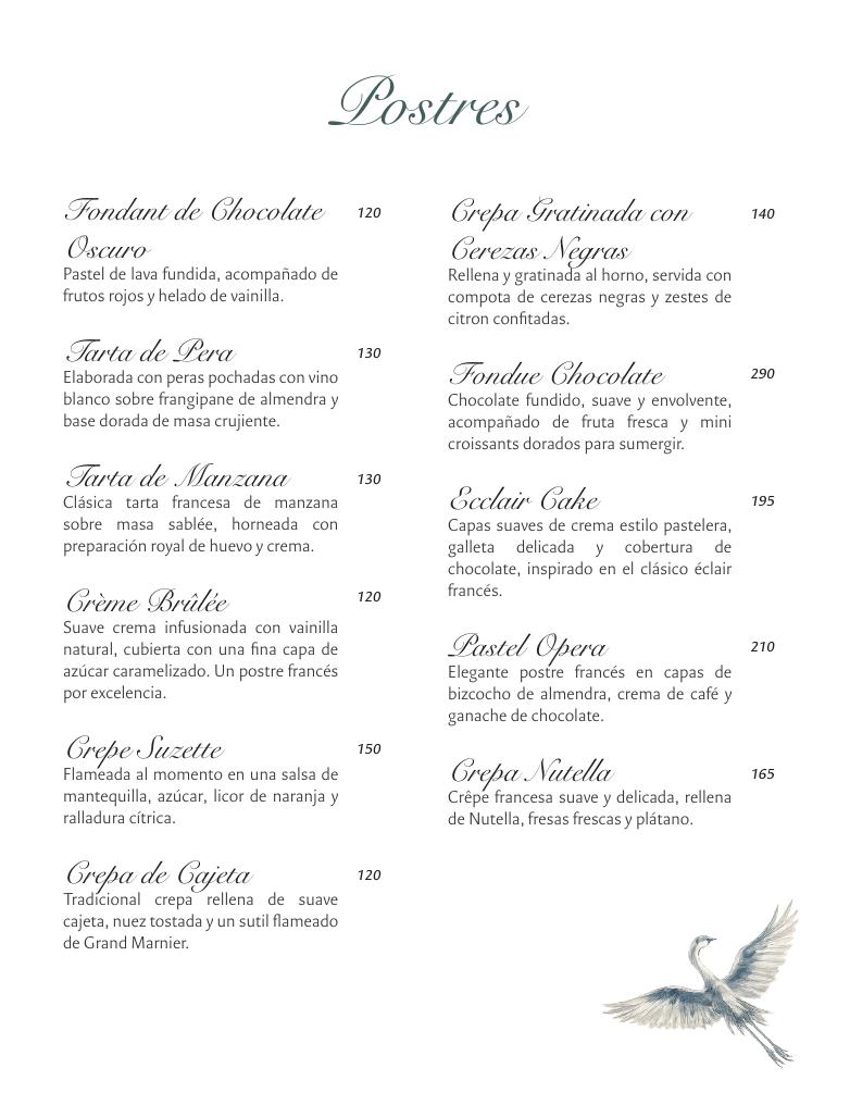 Menú ALSACIA página 10